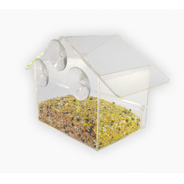 Window Suction Cup Clear Acrylic Bird Feeder